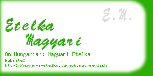 etelka magyari business card